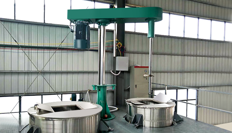 廣東江門水性涂料客戶75KW平臺(tái)式分散機(jī)采購(gòu)方案